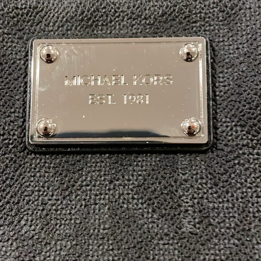 Michael Kors Charcoal Monogram Wristlet - Picture 3 of 5